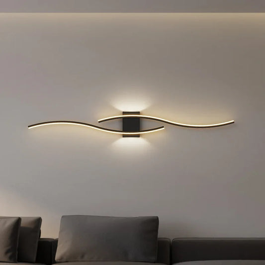 Applique Murale Moderne Design Italien LED Effet Vague