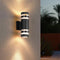 Applique Murale extérieur ovale noire moderne LED en Aluminium